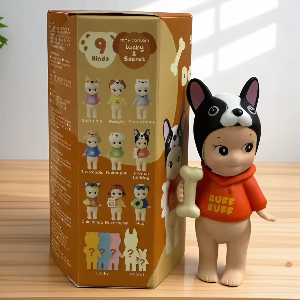 جديد حار جودة عالية الملاك الشكل الصغير الكلب الوقت سلسلة صندوق أعمى لطيف صغير أنيمي ديكور الأطفال مفاجأة هدية سلسلة #6