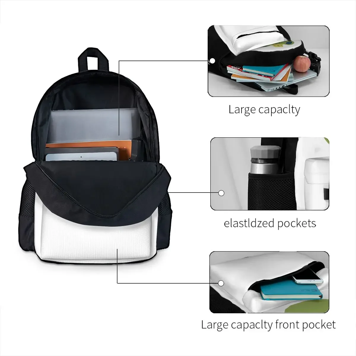 Sapo em um balde chapéu mochilas para meninos e meninas, estudantes mochilas escolares, mochila dos desenhos animados, mochila de viagem, bolsa de ombro para crianças