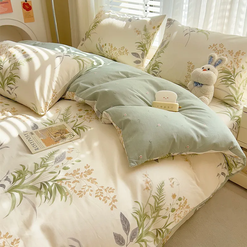 Cotton quilt cover single piece spring thickened pure cotton quilt single quilt coverCotton fabric material
