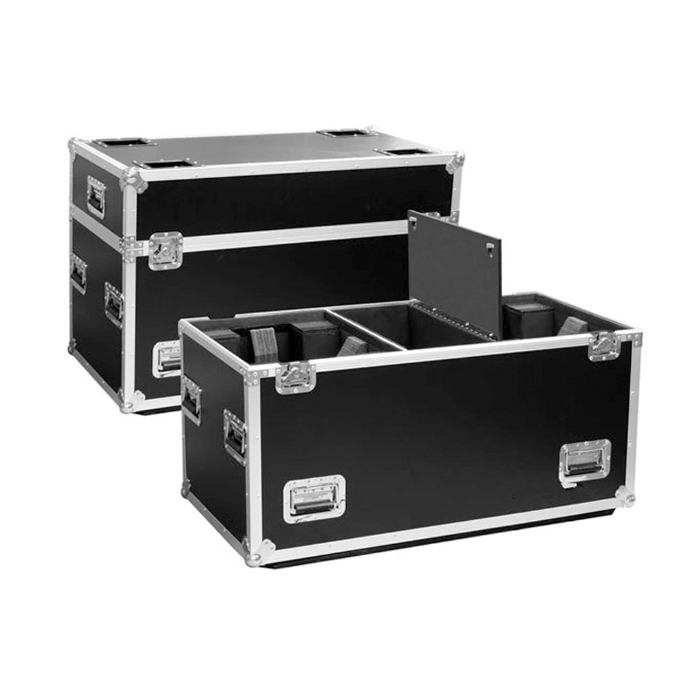 customizable large carrying flight case with foam interior hard aluminum road case with wheels