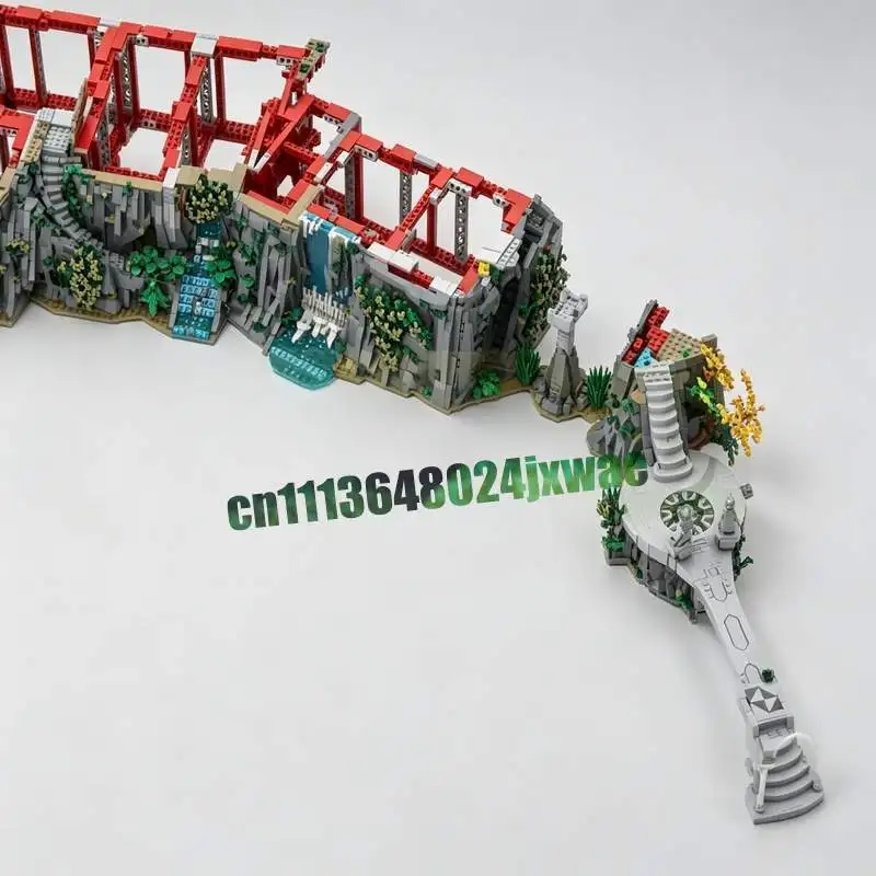New 7176PCS Mountain Base Modular MOC Creative Street View Model Custom Puzzle Architecture DIY Education Assembly Blocks Gift