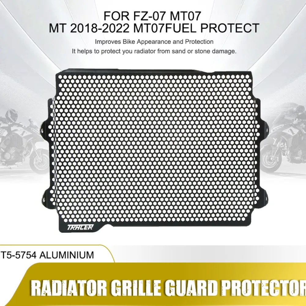 

For Yamaha MT-07 FZ-07 MT07 MT FZ 07 2018 2019 2020 2021 2022 FZ07 MT07 Motorcycle Radiator Grille Guard Cover Fuel Tank Protect