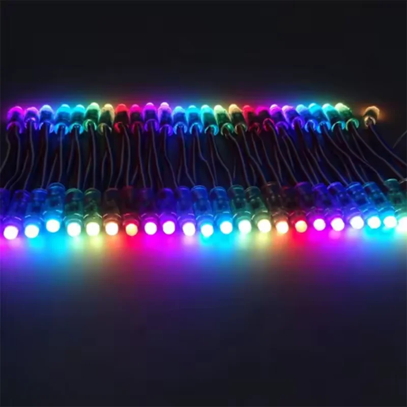 2026 New 50PCS DC5V WS2811 2811 IC Full Color RGB LED Pixels Module String Light Waterproof Holidays Christmas Festival Lamp