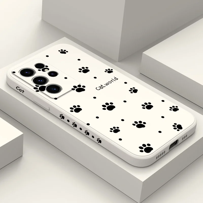 

Brilliant Cat Paw Phone Case For Samsung Galaxy S25 S24 S23 S22 S21 S20 S10 S10E Ultra Plus FE Note 20 Ultra Plus Cover