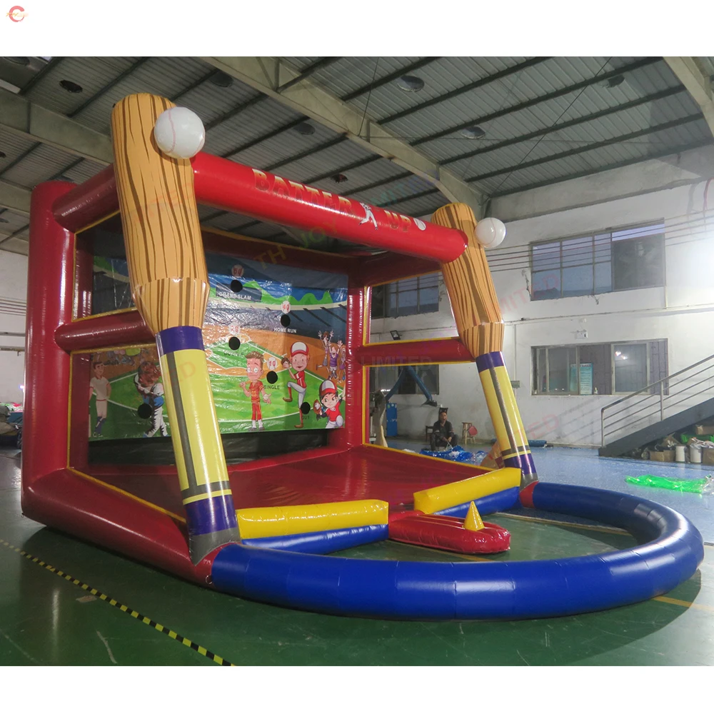 5x3m/6x4m Inflatable Baseball Shooting Batter Cage Carnival Sport Game for Sale