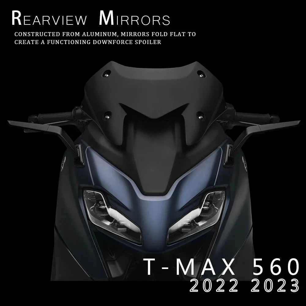 For YAMAHA T-MAX560 T-MAX 560 TMAX560 2022-2024 Motorcycle Rear View Mirrors Adjustable Aluminum Mirror Accessories TMAX 560