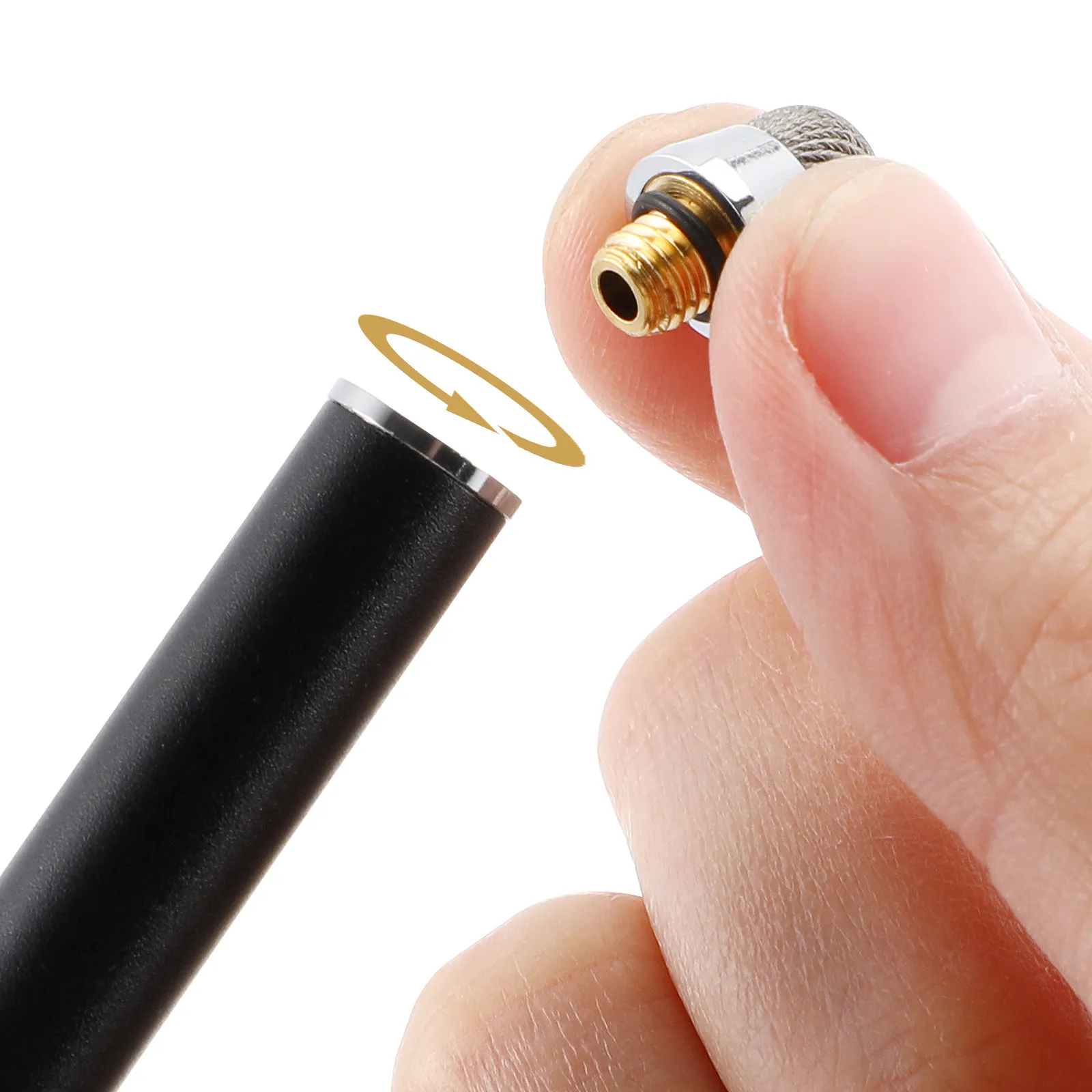 10Pcs 6.4mm M5 Thread Electroplated Capacitive Stylus Replacement Tips High Precision Conductive Fiber Tips for Touchscreen