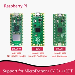 New Raspberry Pi Pico W with Wireless WiFi Development Board,Pico Kits ,Pico H with Pin Header, support MciroPython/C/C++