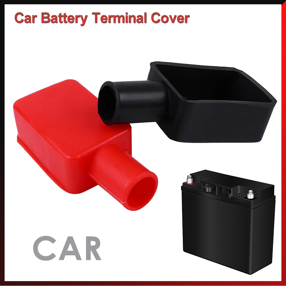 Car Battery Pole Positive And Negative Protection Cover Soft Plastic Flexible Battery Terminal Insulator Protective