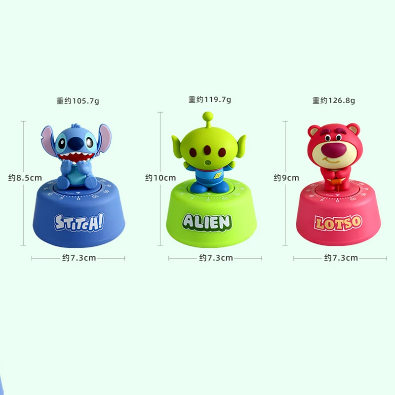 غرزة لوتسو أرقام الكرتون الموقت الأطفال الانضباط الذاتي التعلم إدارة الوقت زخرفة لعبة جهاز تذكير الميكانيكية #6