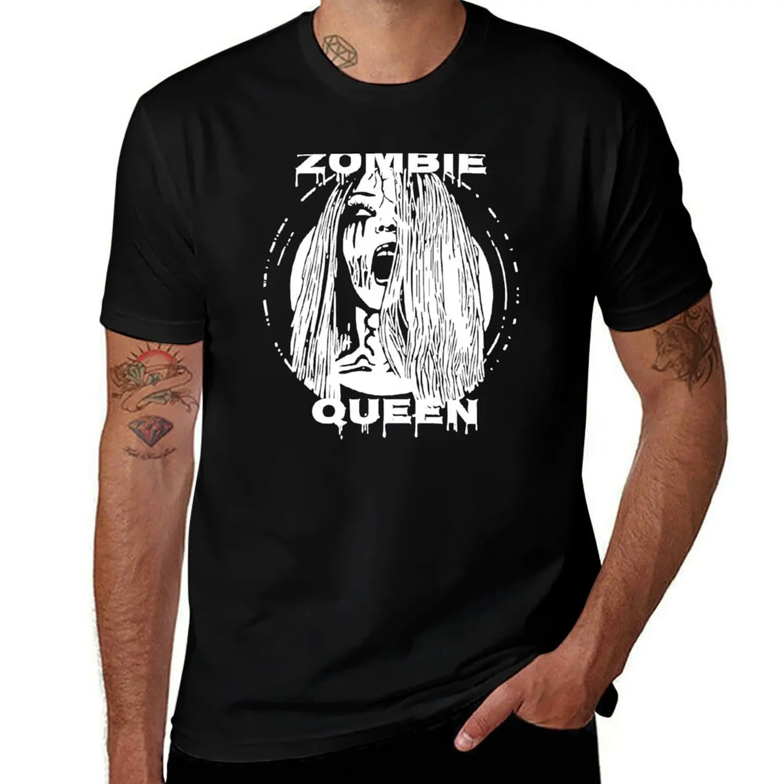

ZOMBIE shirt man for custom cotton inspired t t print T-Shirt 100% shirts shirt Ghost t QUEEN