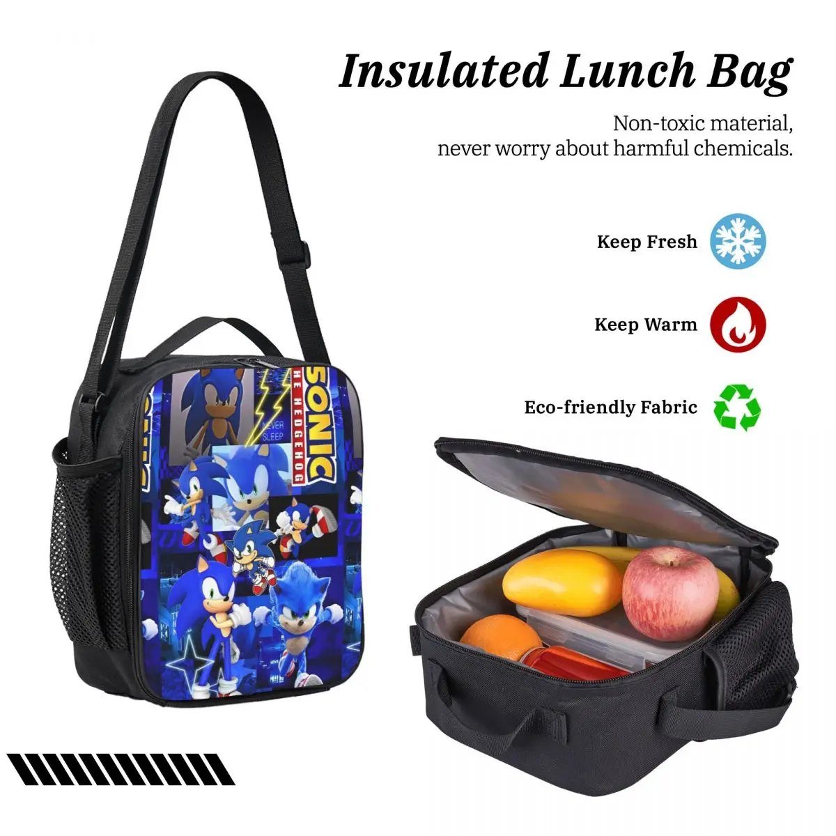 سونيس 3 قطعة/المجموعة حقيبة الظهر للطلاب Sonices الكرتون المدرسة الثانوية حقيبة الكتف حقيبة الغداء مقلمة #5