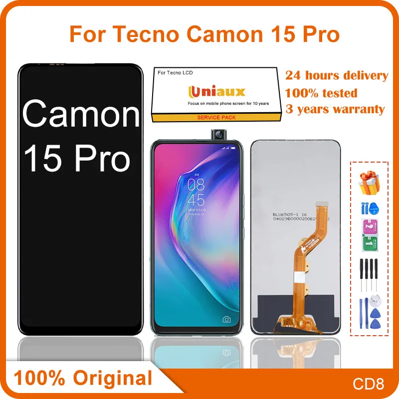 

Для Tecno Camon 15 Pro/Camon 15 Premier мобильный телефон ЖК-экран в сборе с сенсорным экраном, замена ЖК-панели