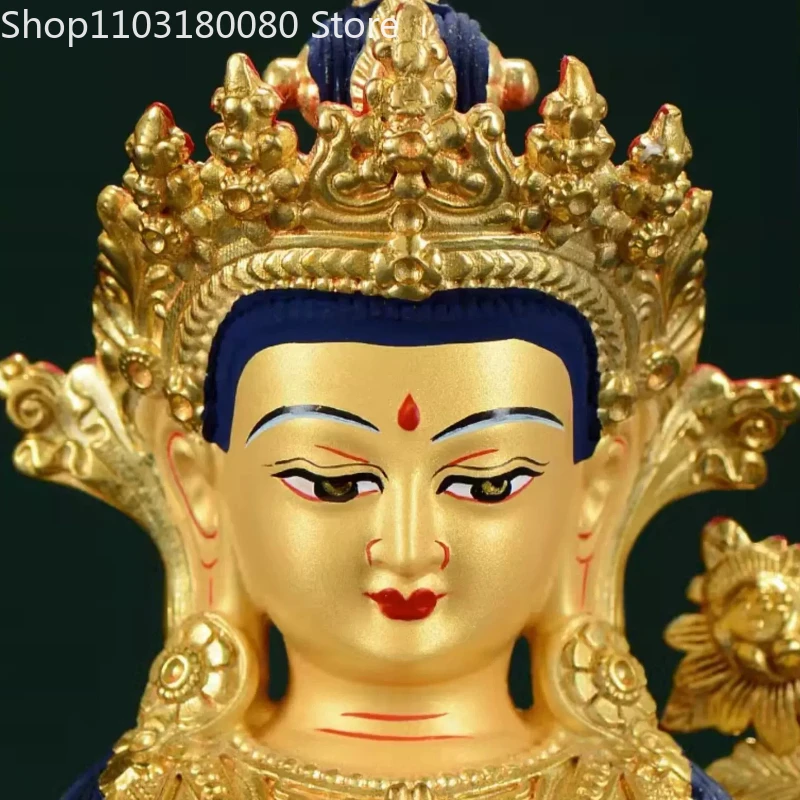 Copper brass gilding Four armed Guanyin buddha statue  sculpture,31cm,22cm,16cm