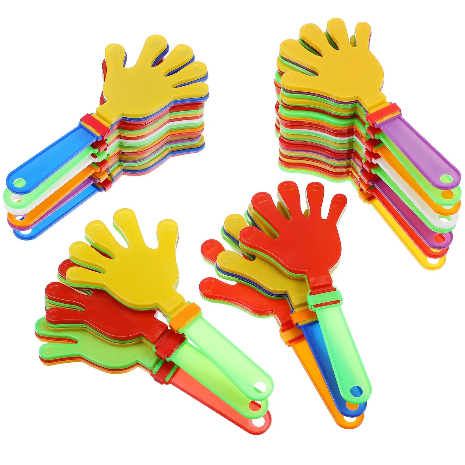 

20 Pcs Hand Props Lightweight Bright Colors Party Accessories Carnival Fiestas Maker Toys Plastic