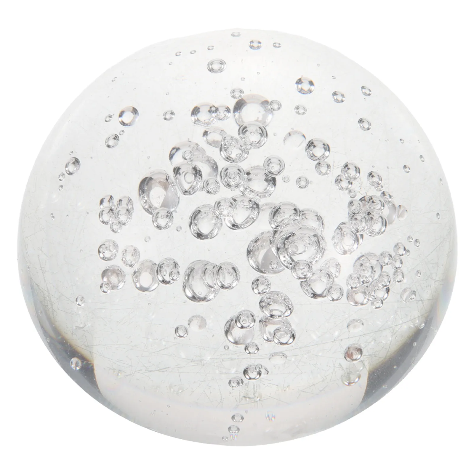 80Mm Half Crystal Ball Clear Glass Sphere Decorative Globe Lens for Desk Mini Globe Paperweight Fengshui Ornaments Transparent