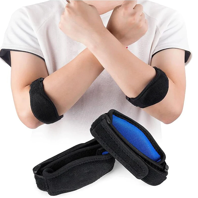 Tennis Elbow Brace Strap Adjustable Elbow Forearm Belt Elbow Support Gel Band for Arthritis Tennis & Golfer's Elbow Pain Relief