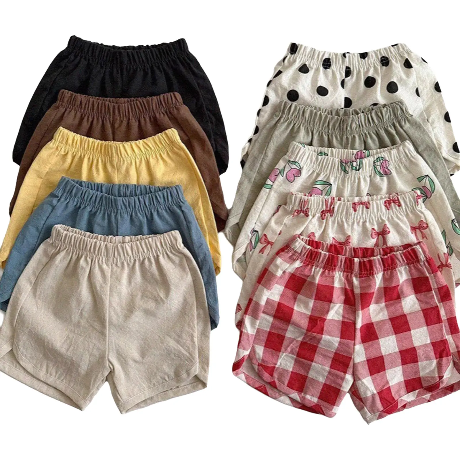 Bébé garçons filles élégant décontracté été Shorts bas ceinture élastique tout assorti Shorts pantalons Bloomers enfants bébé vêtements