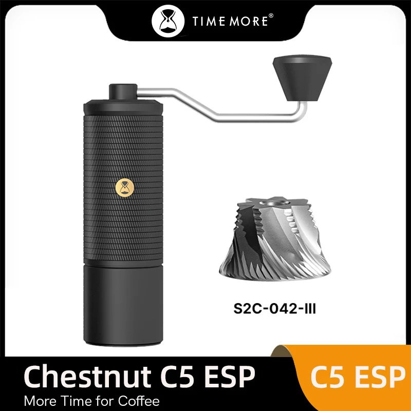 TIMEMORE C5/C5ESP Espresso Manual Coffee Grinder Hand Grinder Adjustable Steel Core Burr Send Cleaning Brush Outdoor Portable
