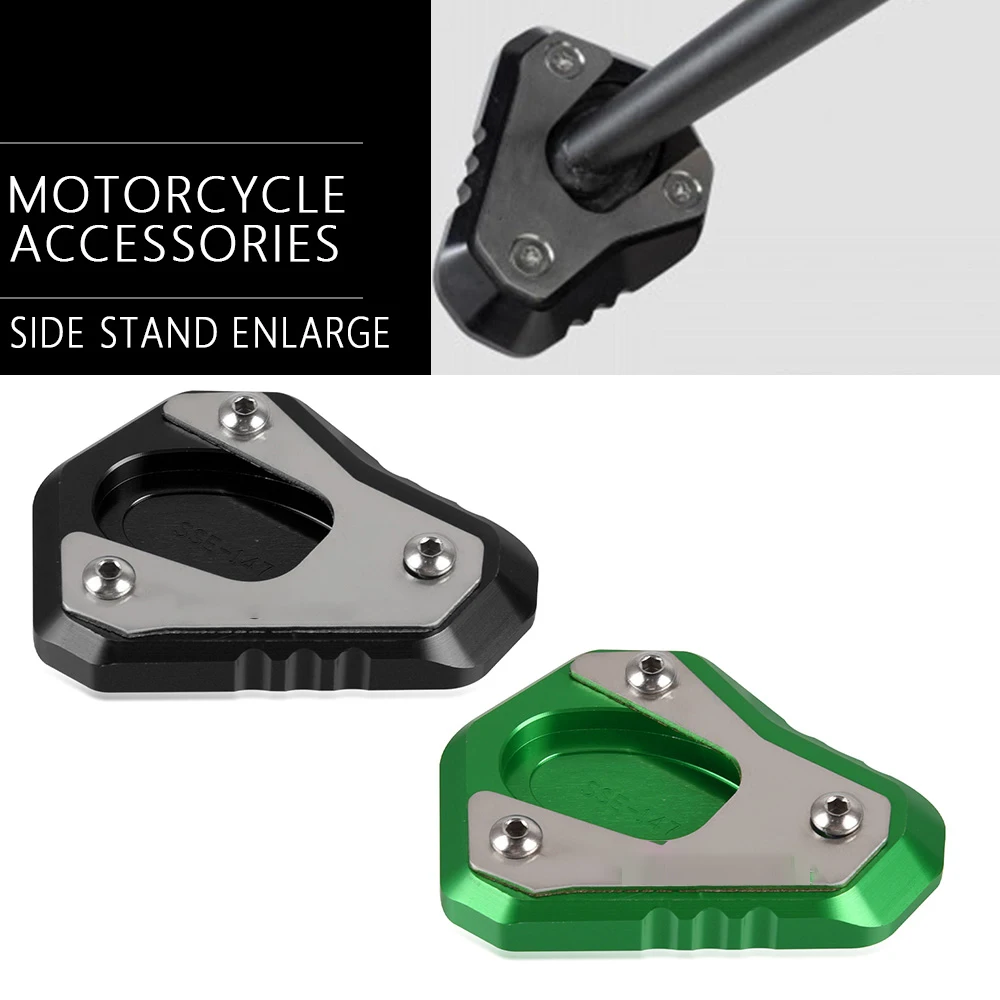 

Foot Side Stand Extension Kickstand Motorcycle Sidestand Plate Enlarge CNC For KAWASAKI Z650 Z 650 2017-2020 2021 2022 2023 2024