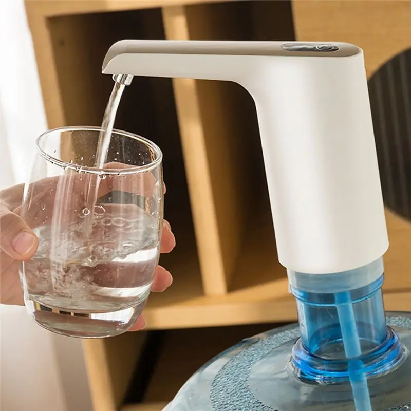 ABVT-Home& Garden Portable USB Charging Electric Water Bottle Pump 4.5L/5L/75L/10L/11L/15L Automatic Button Control Drinking Pum