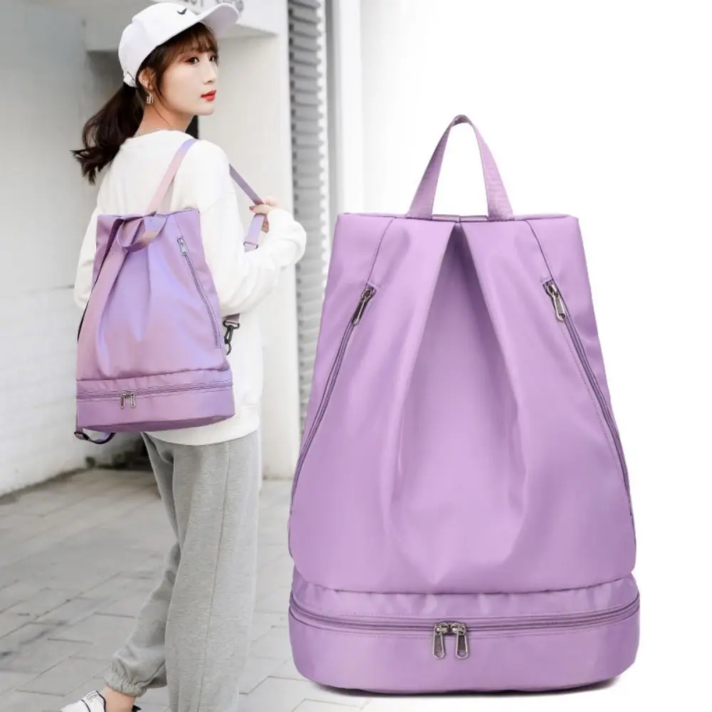 

Water Wet Dry Separation Fitness Bag Foldable Large Capacity Travel Handbag Expansion Waterproof Sports Shoulder Tote Hiking