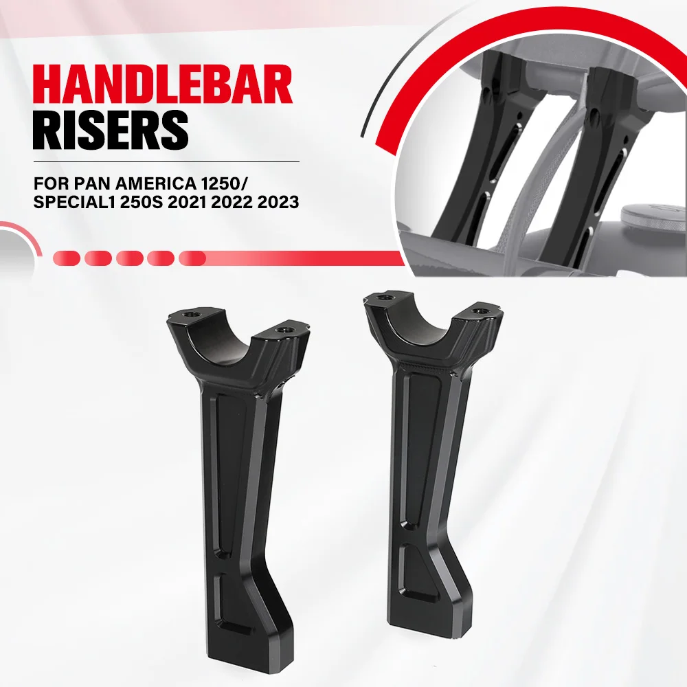 

For Pan America 1250/Special1 250S 2021 2022 2023 Motorcycle Pullback Rise Offset Backward Handlebar Riser Tall Risers Handlebar