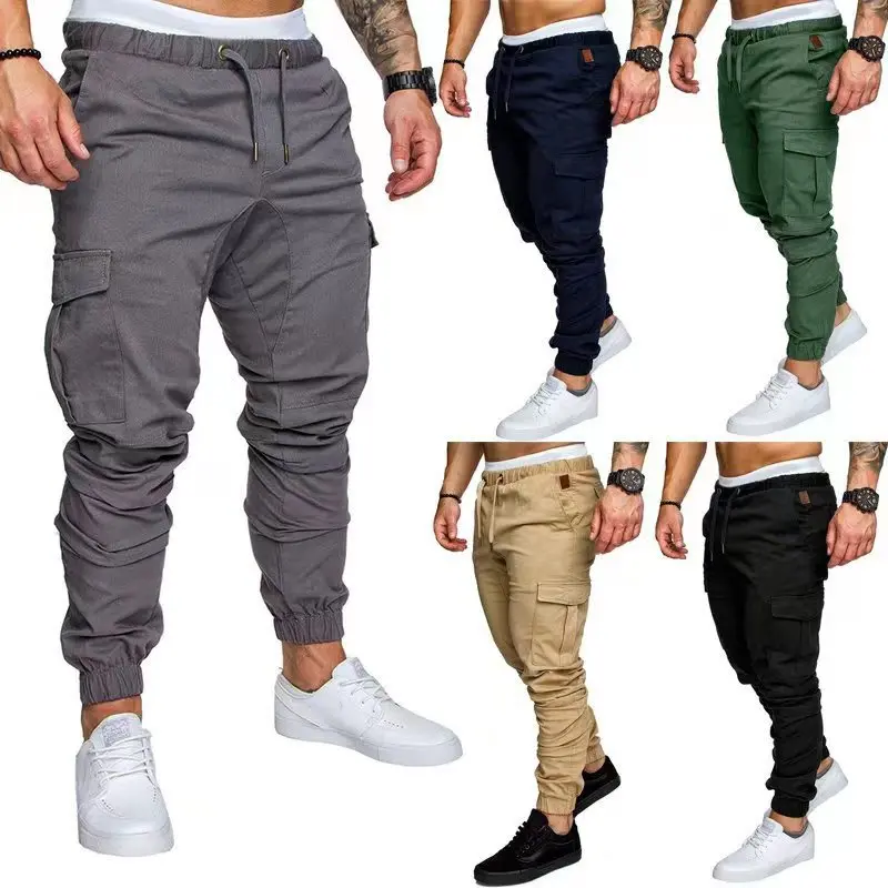 Men Cargo Trousers Spring Summer Joggers Harajuku Pants Pocket Pants Male Tactical Overalls Tracksuit Clothing