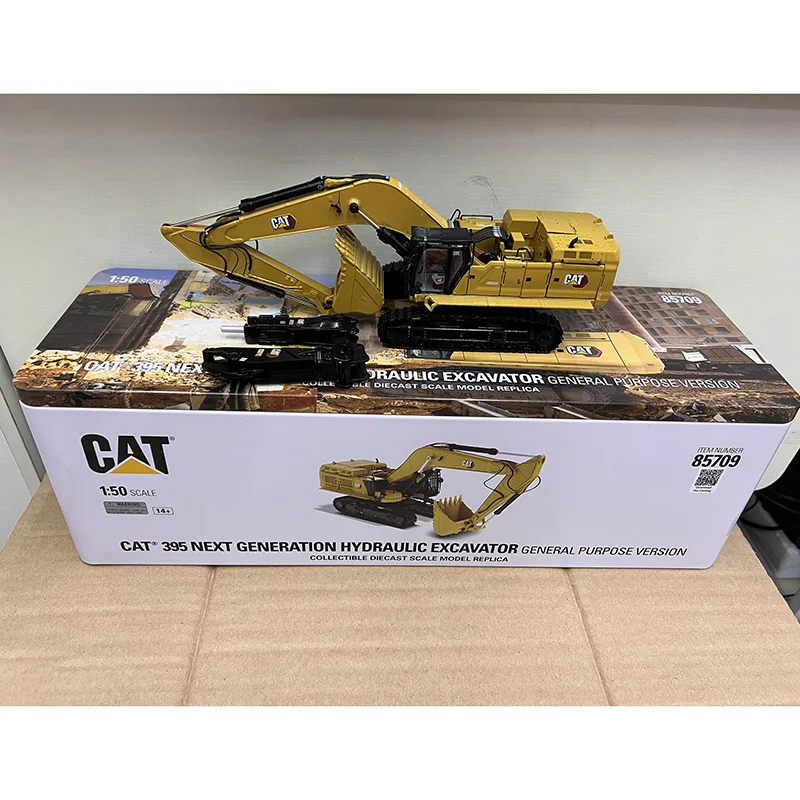 

DM Diecast 1:50 Scale CAT 395 Next Excavator Alloy Engineering Vehicle Model 85709 Collection Souvenir Display