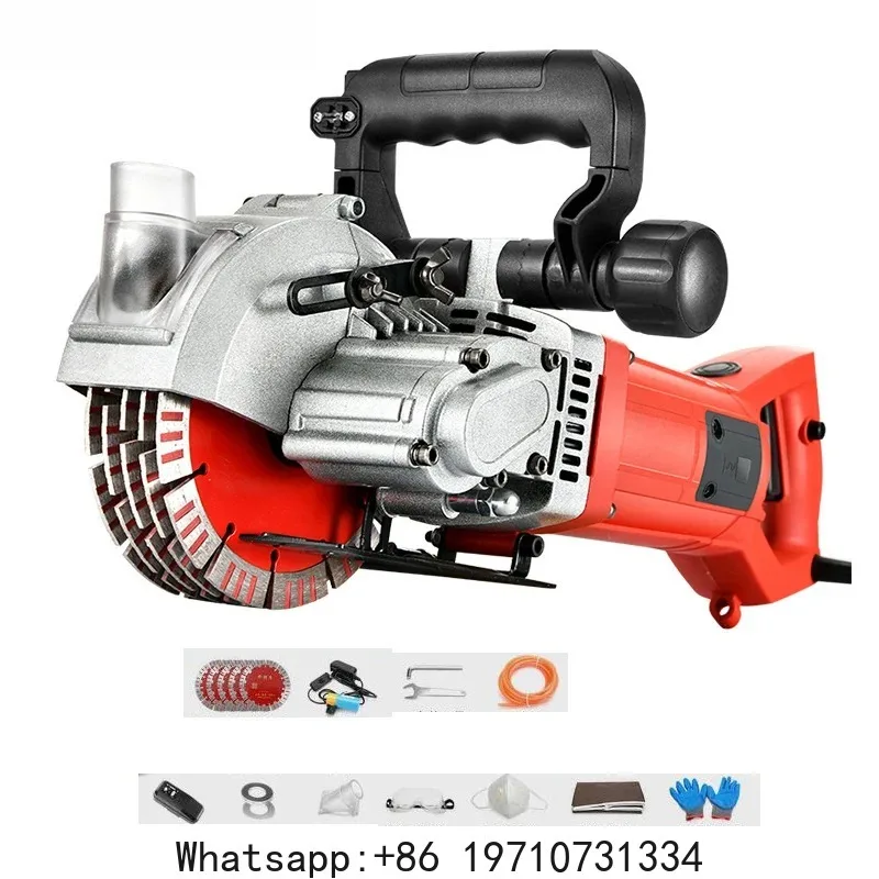 Professional Hydropower Installation Electric Wall Chaser Concrete Wall Slotting Grooving Machine Brick Wall Slot Cutter 220V