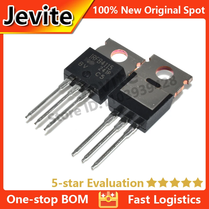 

Jevite 100% New Original electronics Controller 10 units/lote IRFB4115 IRFB4115PBF 150V 104A TO-220 MOSFET Transistor