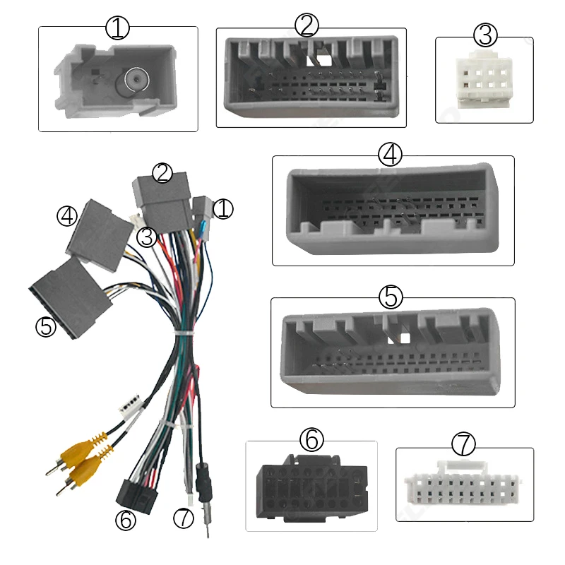 Car radio Canbus Box  For Honda VEZEL HR-V XR-V CRIDER JADE city Envix Greiz Harness Wiring Cables Car Radio Power Cable