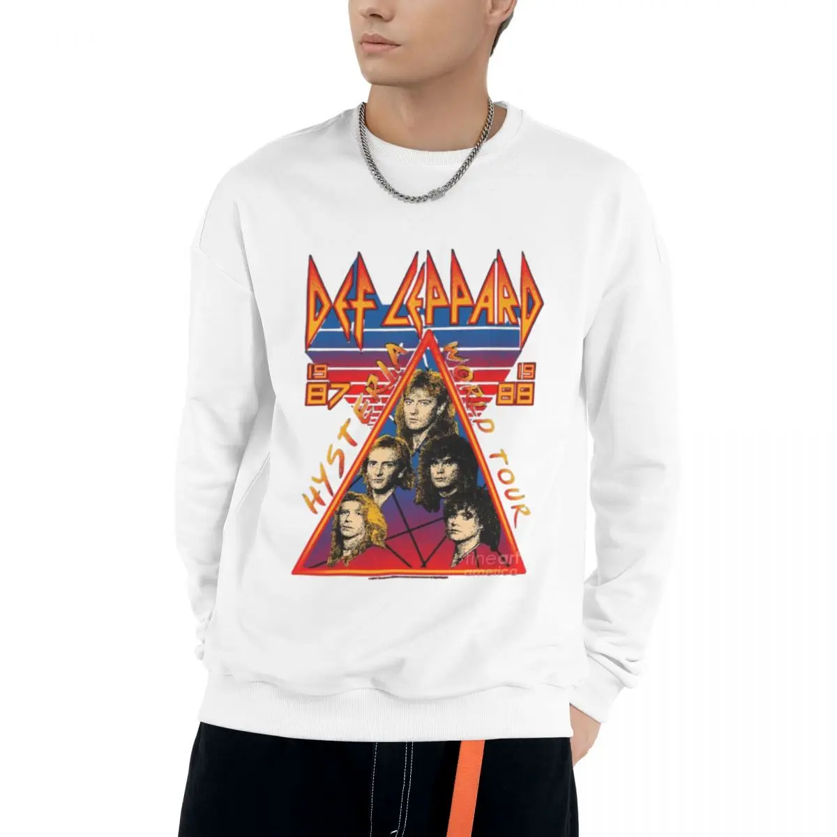 

Like-Def-Leppard Luxury Design Hoodie Men's Cotton Casual Vintage Streetwear Tops Sets