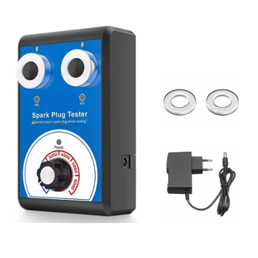 RABIT DTD3- Tester Double Hole Diagnostic Tool Car 12V Spark Tester 0-6000rpm Auto Engine Ignition Detector Tools EU PLUG