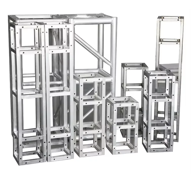 Aluminum Scaffold Truss Sturdy Light Scaffoldings Quick Lock Striped Antislip Tube Aluminum Stage Lighting Stand