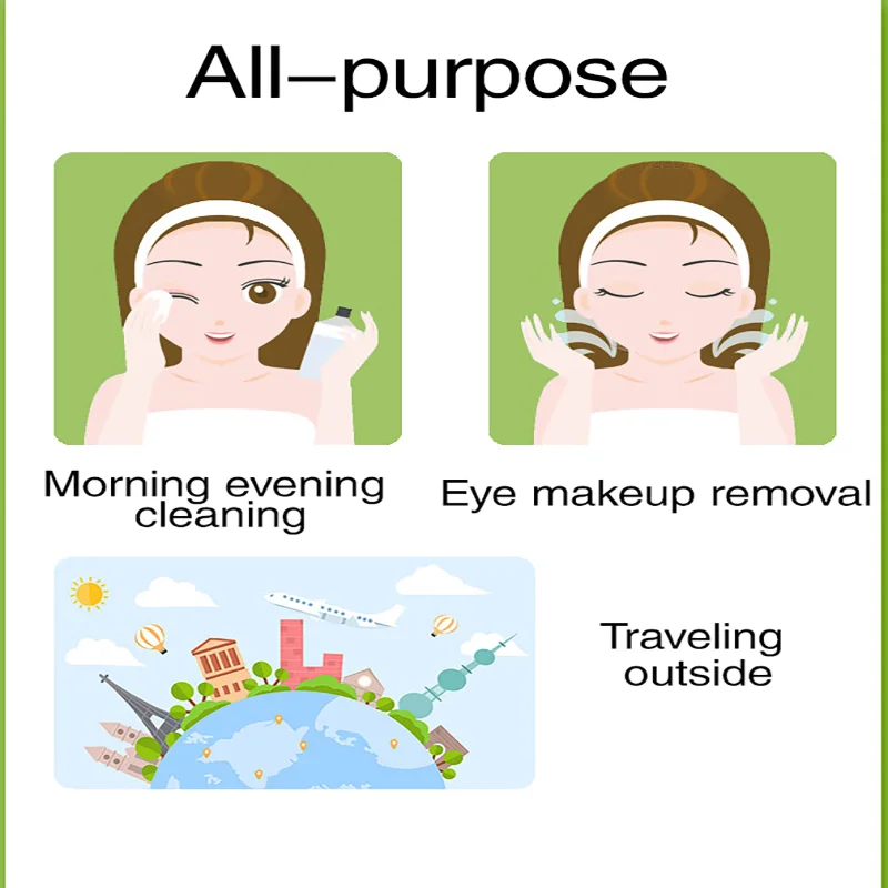 Disposable Wet Wipes Mite Removal Eye Soothing Tea Tree Essential Oil Wet Wipes Relieve Eye Fatigue