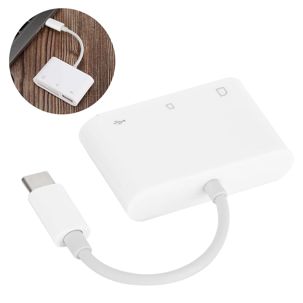 Camera Card Reader Memory Card Reader USB‑C to SD/TF Card Camera Reader Adapter Converter Multi‑Function Memory Cable Writer
