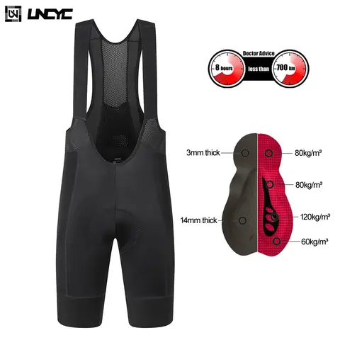 Cycling Bib Shorts Men Summer 7 Hours Riding Padded Shorts Road Bike Bib Short Pants Bicycle Bib with 10cm Powerband
