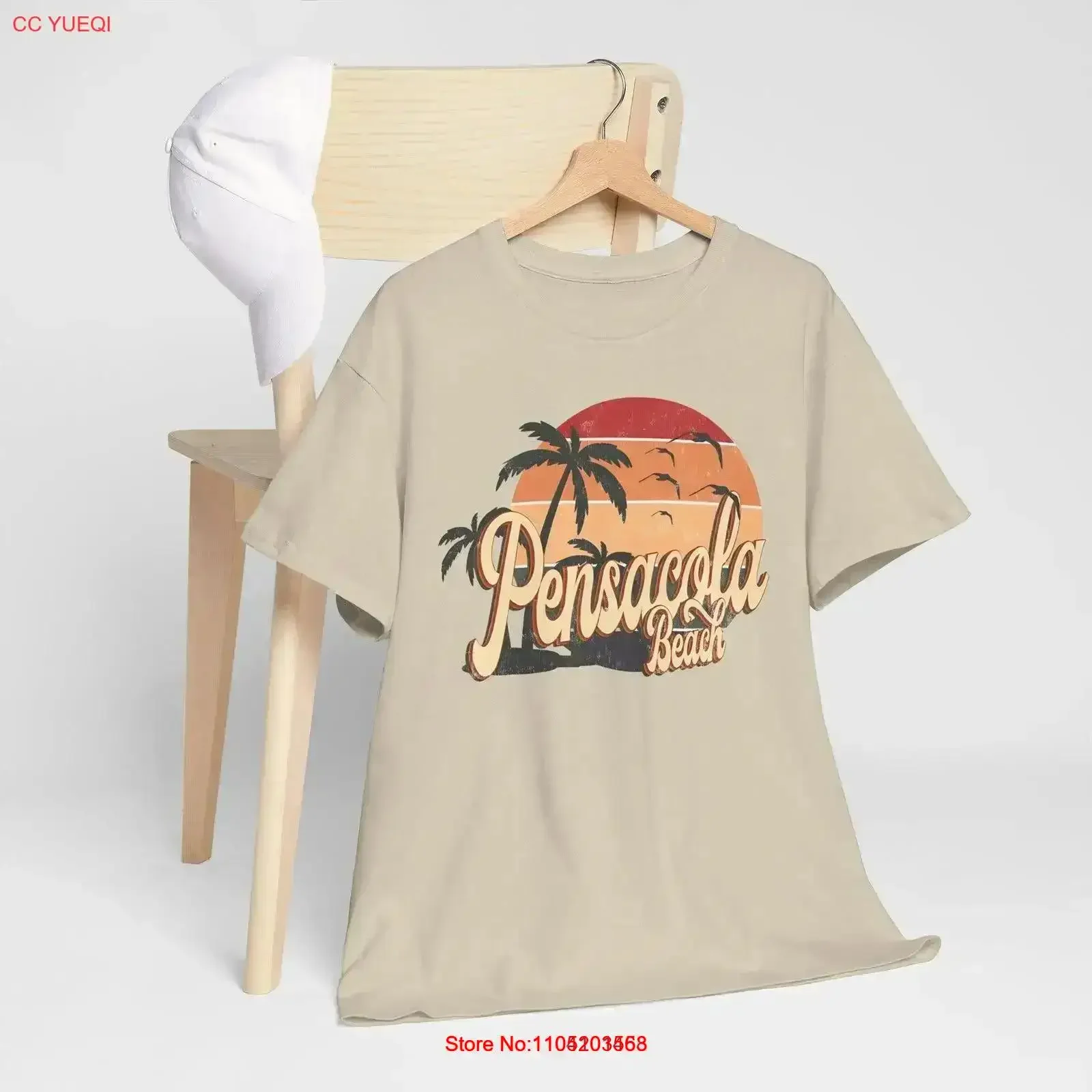 Travel lovers T Shirt Pensacola Beach FL vacation Heavy Cotton Top Destination WanderlusT Holiday Souvenir vintage Washed homme