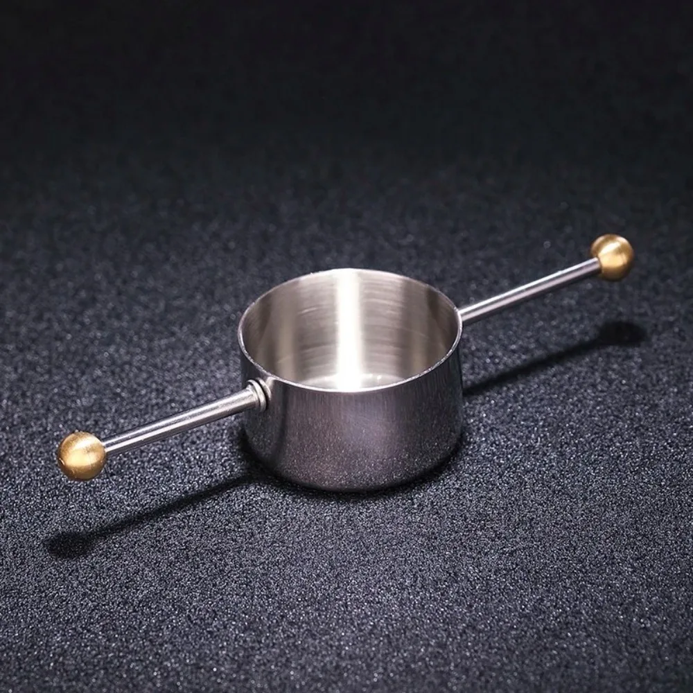 1pc 304 Stainless Steel Double Bead Measuring Cup Whiskey Measuring Device Cocktail Ounce Cup Bartender Mixing Utensil 30ml