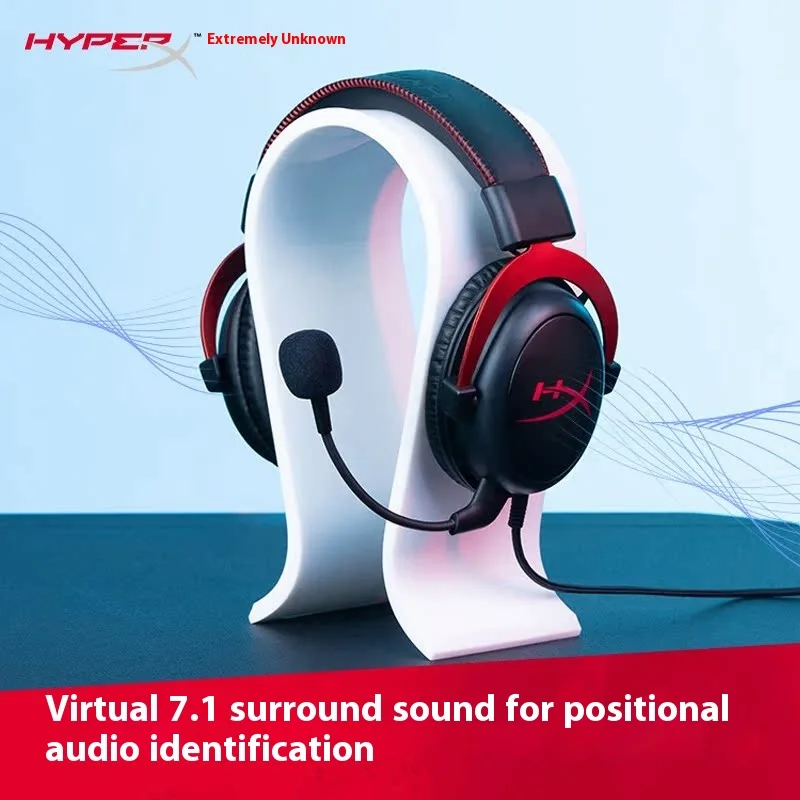 سماعة الألعاب HyperX Cloud 2 II Hi-Fi 7.1 صوت محيطي قابل للفصل 1 ميكروفون مع بطاقة صوت USB