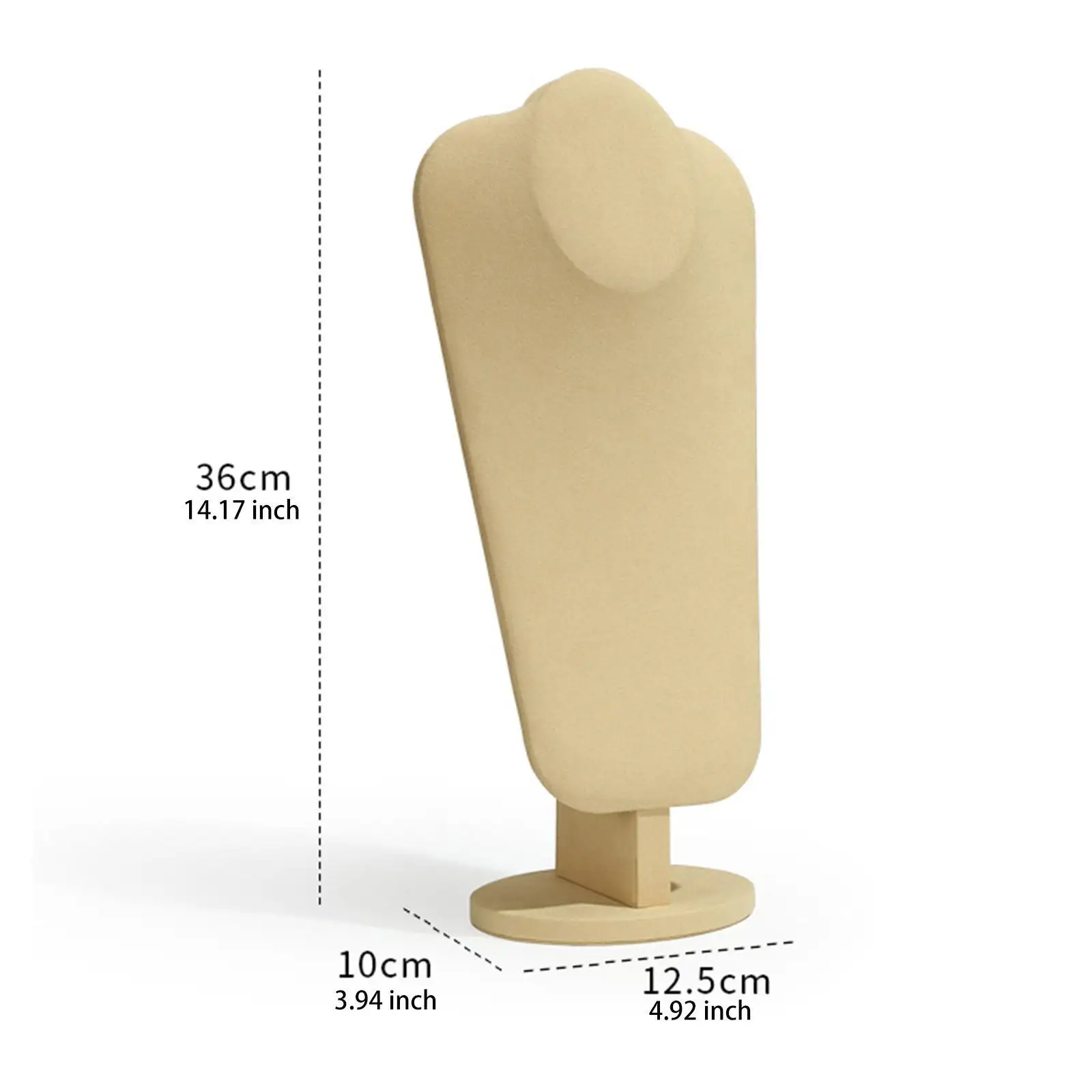 Necklace Display Stand PU Leather Jewelry Holder Smooth Abstract Stable Necklace Holder Elegant Retail Store Jewelry Bust Stand
