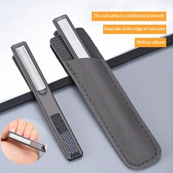 1pcs Stainless Steel Nail File Zinc Alloy Double-sided Nail Polishing Tool Grinding Nail Shape Tool for Gel Nails and Nail Art -