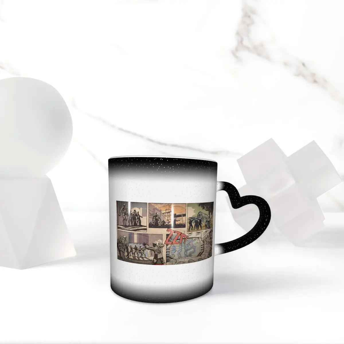COD Zombies Kino Der Toten Loading Screen Mug Funny Ceramic Coffee Cups Tea Mugs Milk Cup Drinkware Gift for Woman Man