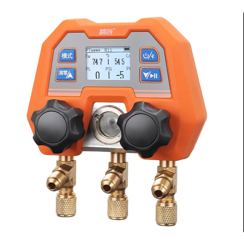 Bluetooth Wireless APP Digital Fluorine Adding Meter Automotive Air Conditioning Refrigerant Pressure Gauge 2025 NEW