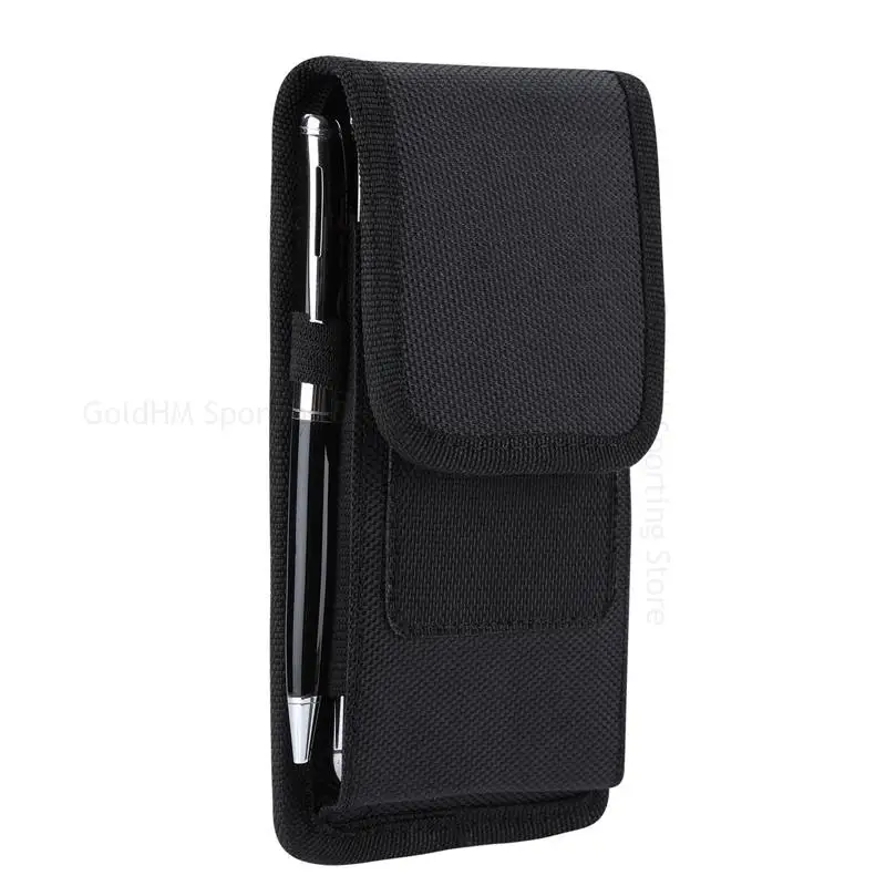 For Sony Xperia 1 5 10 V Oxford Cloth Flip Phone Pouch Capa For Xperia 1 10 IV 5 II Ace III Waist Bag Belt Clip Card Wallet Case