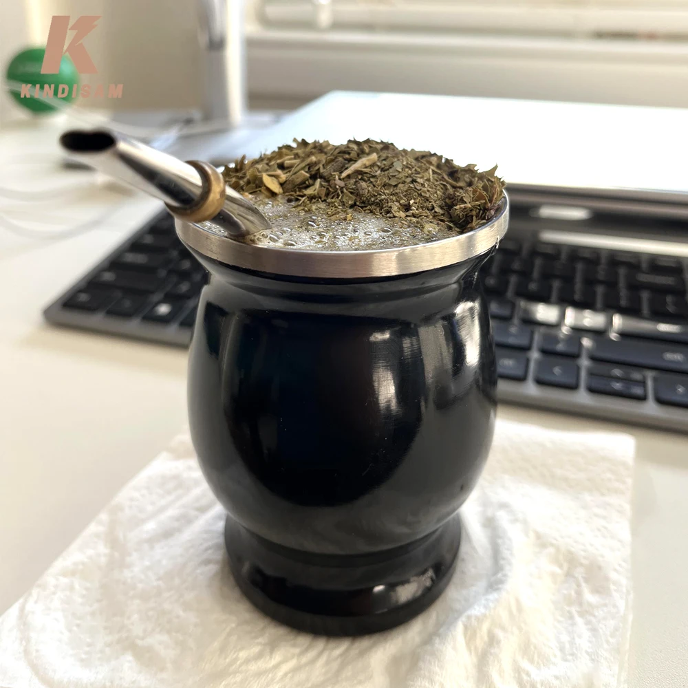 

4 шт., набор чашек Yerba Mate, набор чашек для чая, тыквы с щеткой для чистки Bombillas, кружка из нержавеющей стали, соломинка