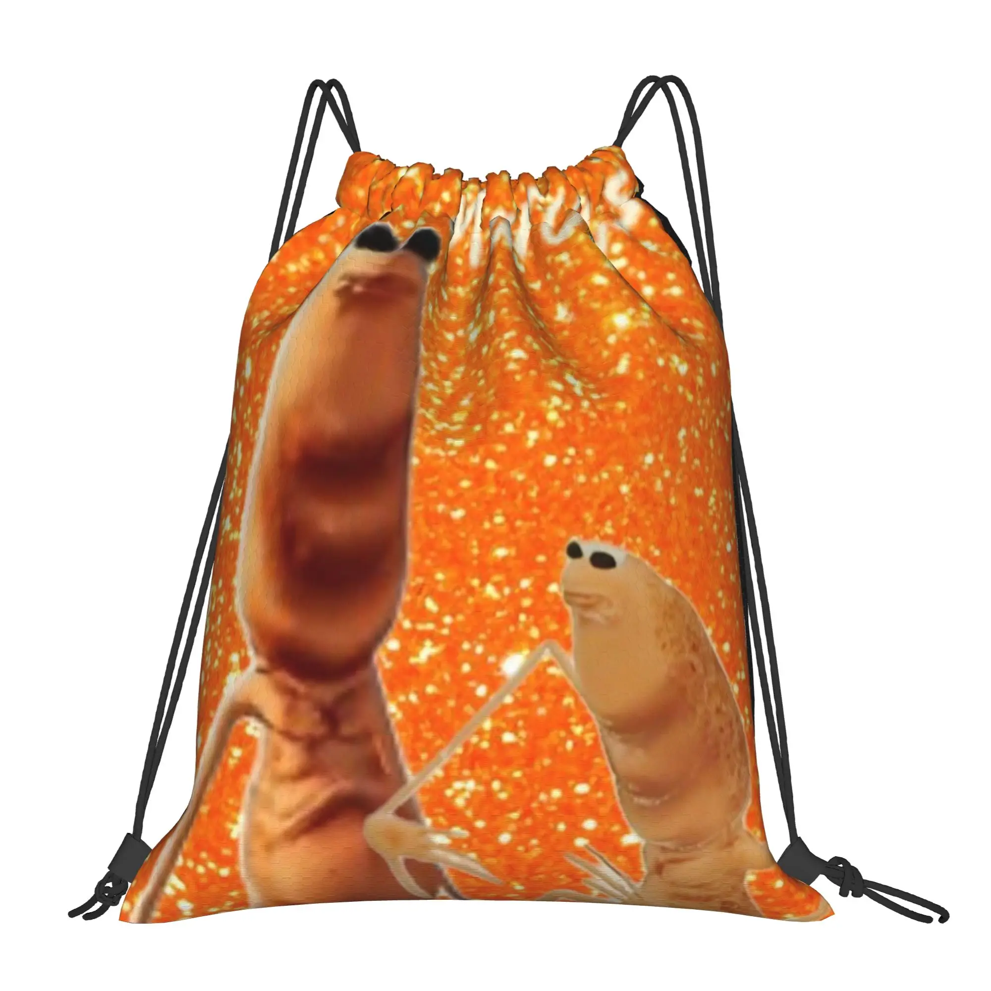 Marcus The Worm 4 Marcus The Worm Multi-function Pocket Men Women Storage Backpack Teenager Travel Bag Print Drawstring Bags