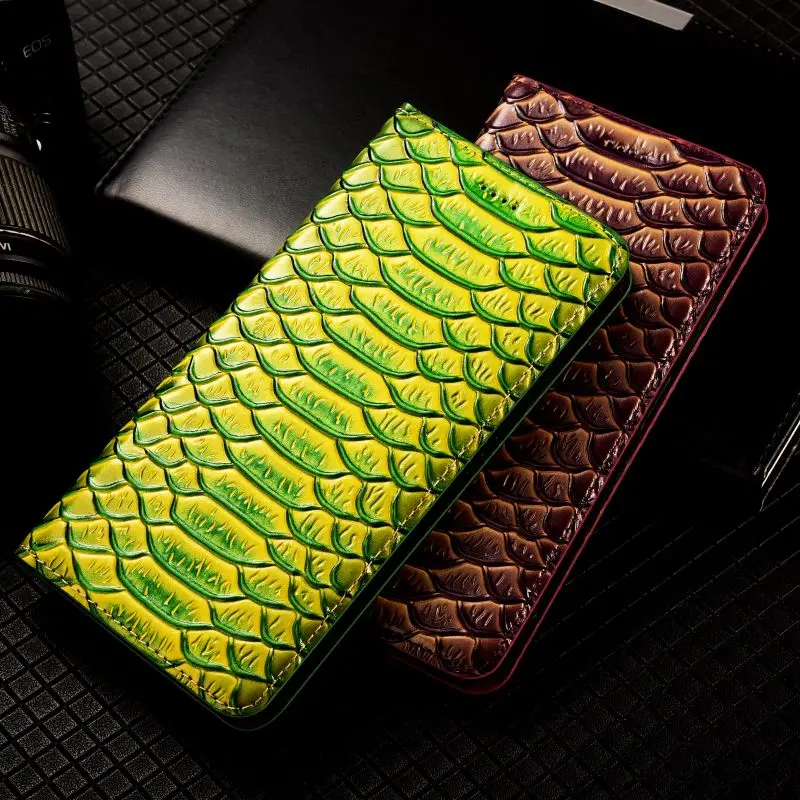 

Luxury Snake Texture Genuine Leather Case for XiaoMi Redmi K60 K50 K40 K30 Pro Plus Ultra Gaming K50i K40S K30s K30i K60E Cover