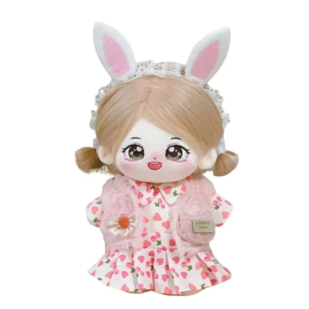 1 Juego de ropa de muñeca de algodón de 20cm de encaje, falda de princesa, vestidos de verano para muñeca multicolor, conjunto de accesorios de juguete Mini